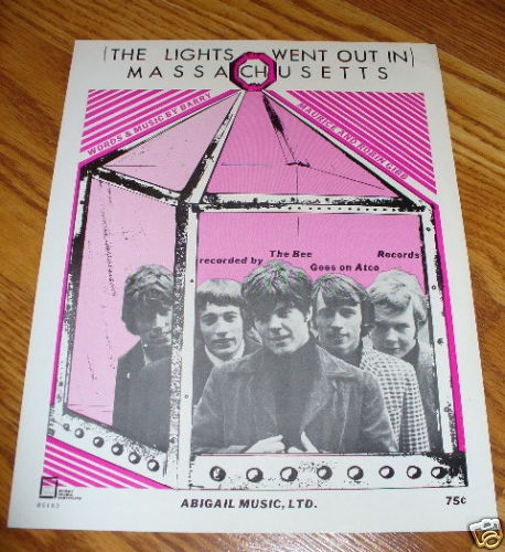 BEE-GEES-Lights-Went-Out-Massachusetts-SHEET-MUSIC